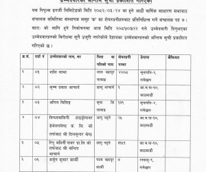 Umedwarko Antim Suchi Prakashan